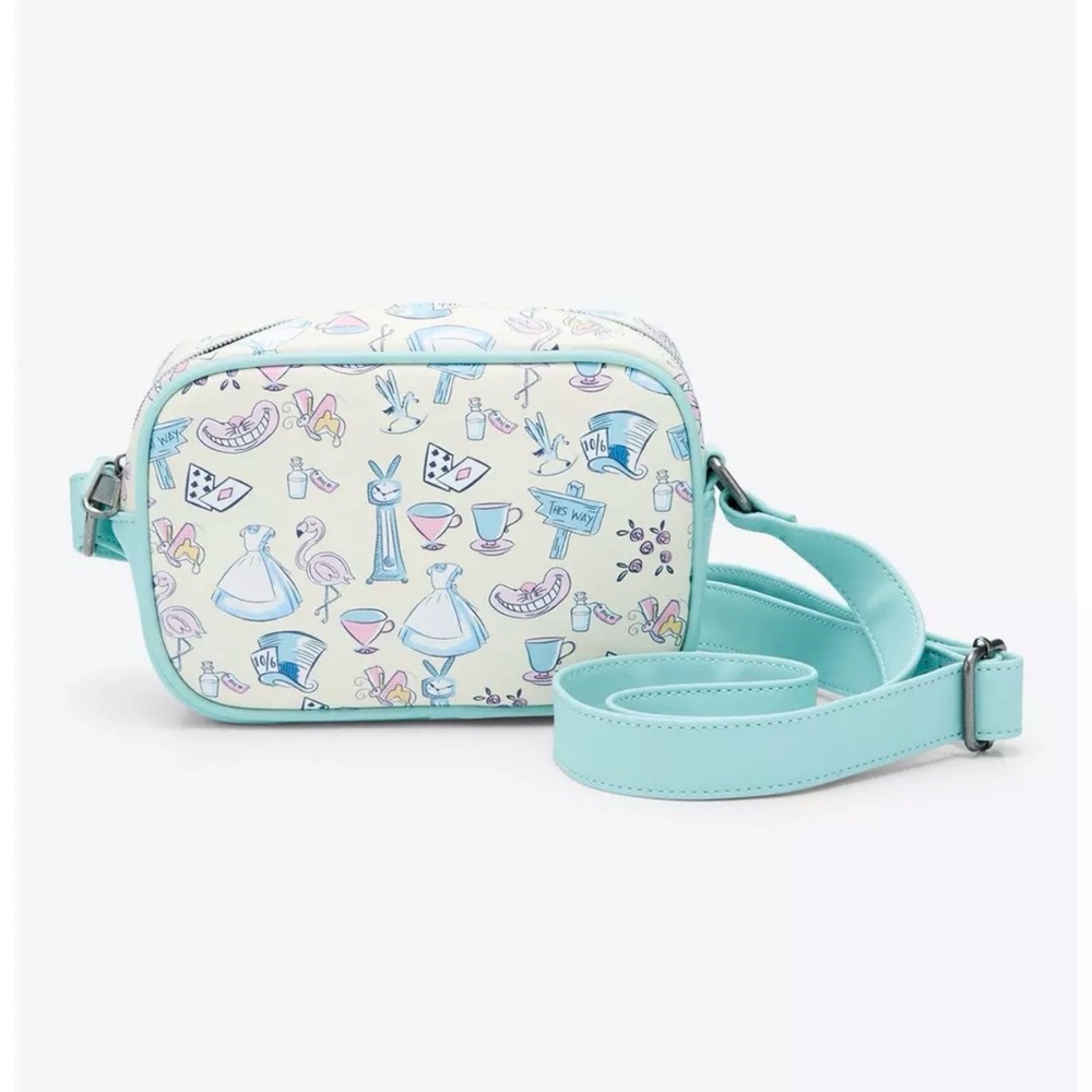 Loungefly Disney Alice in wonderland Light Green Crossbody Bag